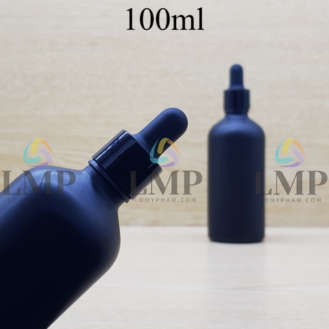 Chai tinh dầu phun mờ nắp bóp khoen nhựa trơn 100ml