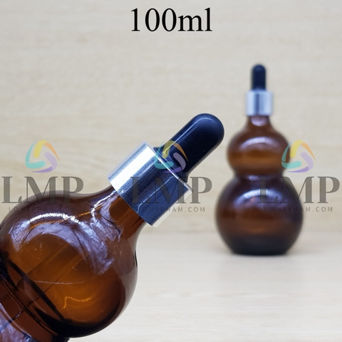 Chai hồ lô nắp bóp khoen nhôm 100ml
