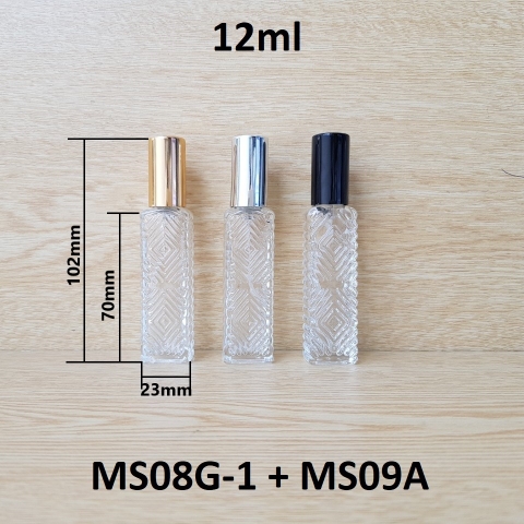 Chai mê cung nắp KO viền 12ml