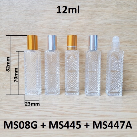 Chai lăn mê cung bi nhựa 12ml