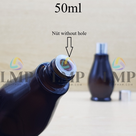 Chai đèn dầu nắp xi KO viền 50ml