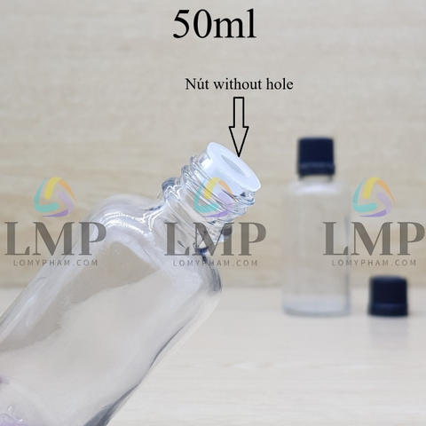 Chai tinh dầu nắp nhựa mỏng 50ml