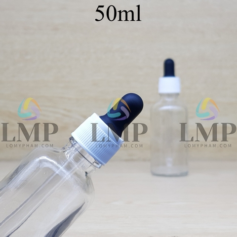 Chai tinh dầu nắp bóp khoen nhựa sọc 50ml