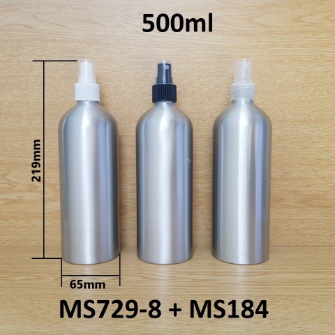 Chai nhôm phun sương 500ml
