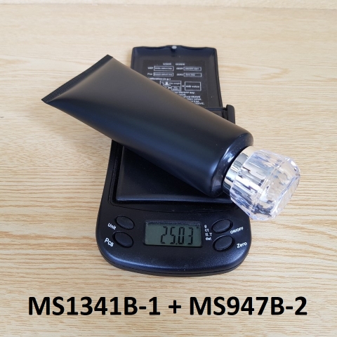 Tuýp tròn đen nhám nắp bạc 100ml