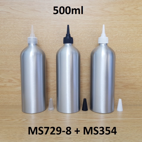 Chai nhôm nắp nhọn 500ml