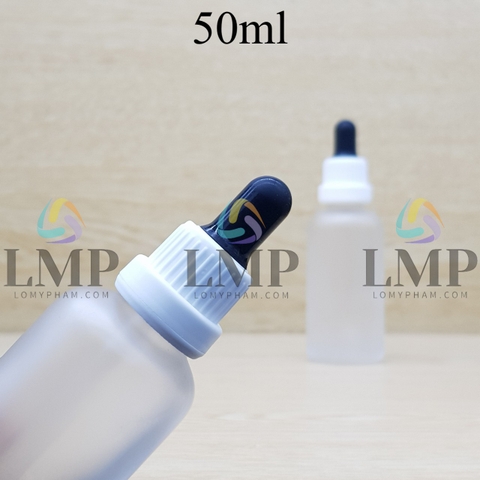 Chai tinh dầu phun mờ nắp bóp sọc dày 50ml