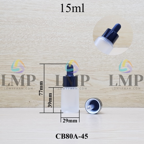 Chai thủy tinh nắp bóp khoen nhôm