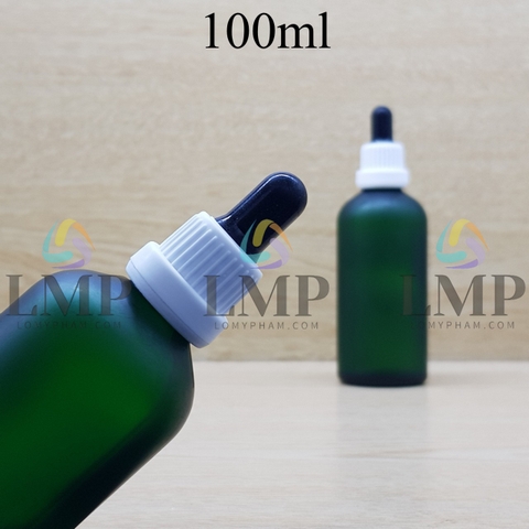 Chai tinh dầu phun mờ nắp bóp sọc dày 100ml
