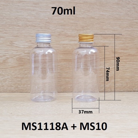 Chai trong nắp cuốn biên 70ml