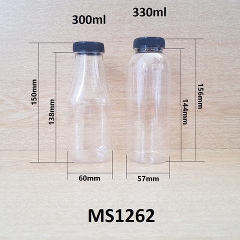 Chai trà sữa thân trong