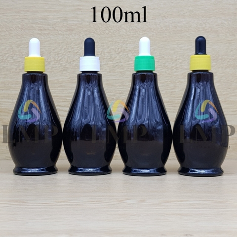 Chai đèn dầu nắp bóp khoen nhựa sọc 100ml