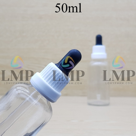 Chai tinh dầu nắp bóp sọc dày 50ml