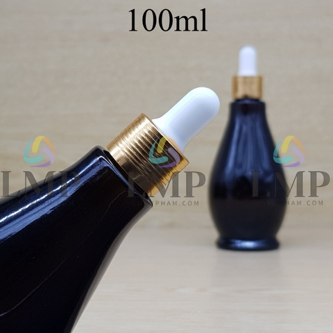 Chai đèn dầu nắp bóp khoen nhôm 100ml