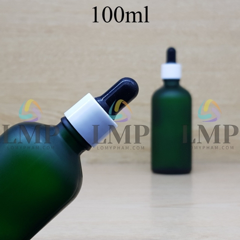 Chai tinh dầu phun mờ nắp bóp khoen nhựa trơn 100ml