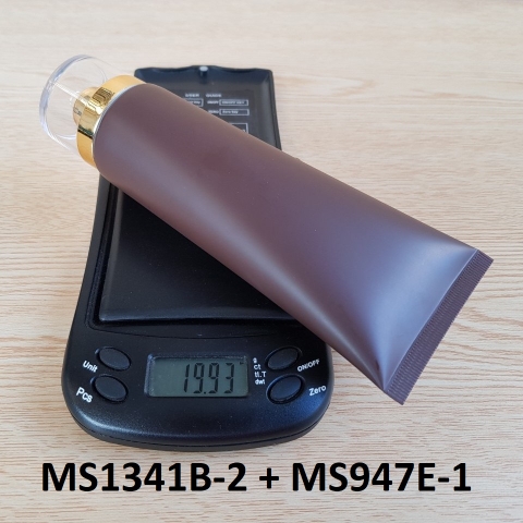 Tuýp tròn nâu nhám nắp vàng 100ml