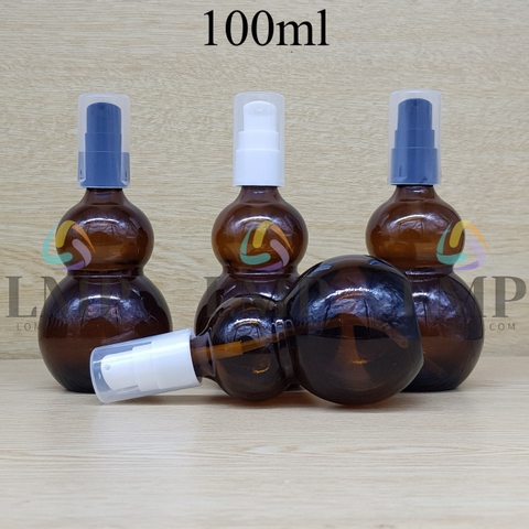 Chai hồ lô đầu xịt giọt KO viền 100ml