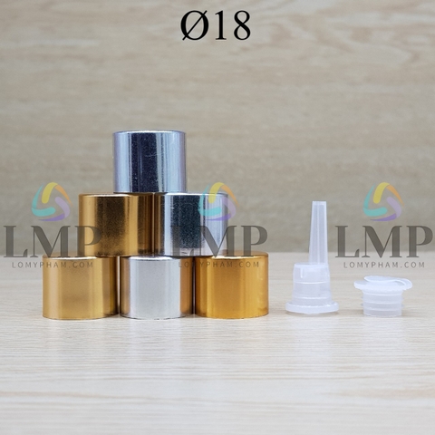 Nắp xi KO viền Ø18 ( kèm nút chặn )