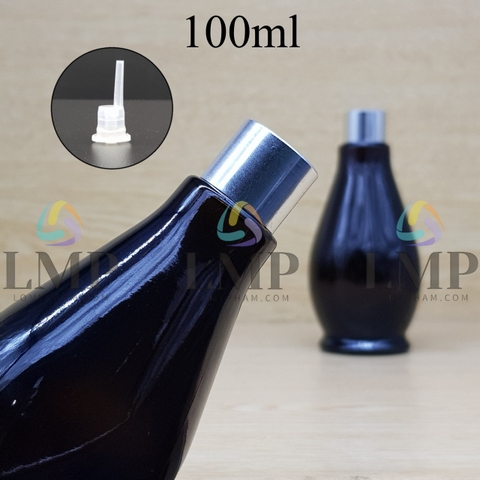 Chai đèn dầu nắp xi KO viền 100ml