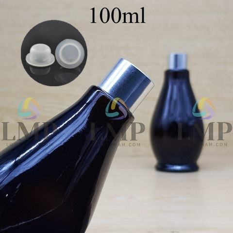 Chai đèn dầu nắp xi KO viền 100ml