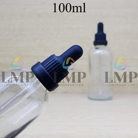 Chai tinh dầu nắp bóp sọc dày 100ml