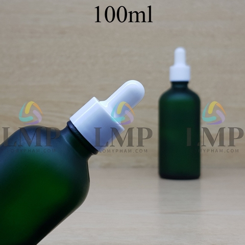 Chai tinh dầu phun mờ nắp bóp khoen nhựa trơn 100ml