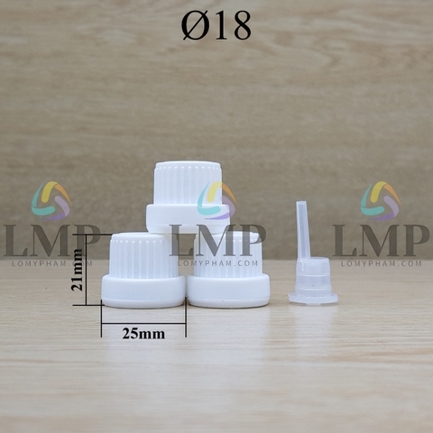 Nắp sọc dày Ø18 ( kèm nút chặn )