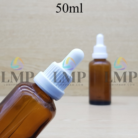 Chai tinh dầu nắp bóp sọc dày 50ml