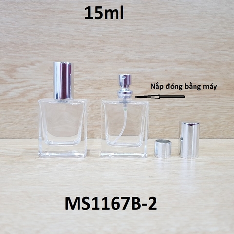 Chai TT trong 15ml - nắp đóng máy