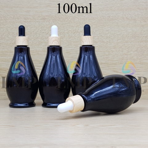 Chai đèn dầu nắp bóp khoen vân gỗ 100ml