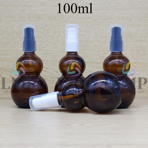 Chai hồ lô đầu xịt giọt có 2 viền 100ml