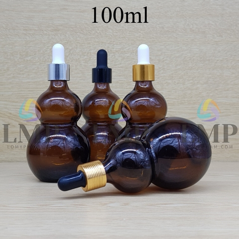 Chai hồ lô nắp bóp khoen nhôm 100ml