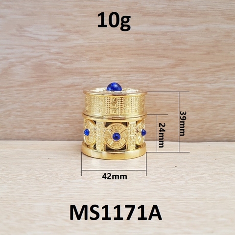 Hũ Dubai vàng đá xanh dương 10g