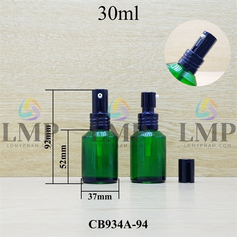 Chai thủy tinh vát đầu nhôm giọt cao 30ml