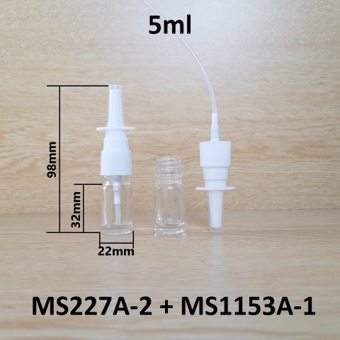 Chai tinh dầu xịt mũi thẳng 5ml