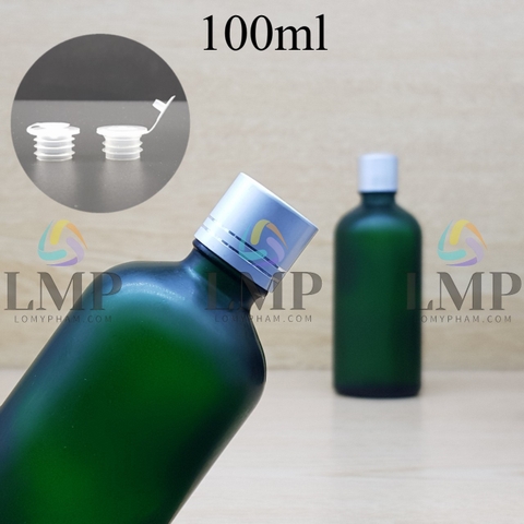 Chai tinh dầu phun mờ nắp xi 2 viền 100ml