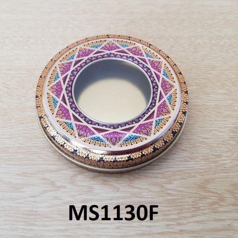 Hộp nhôm saffron hình hoa văn F