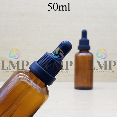 Chai tinh dầu nắp bóp sọc dày 50ml