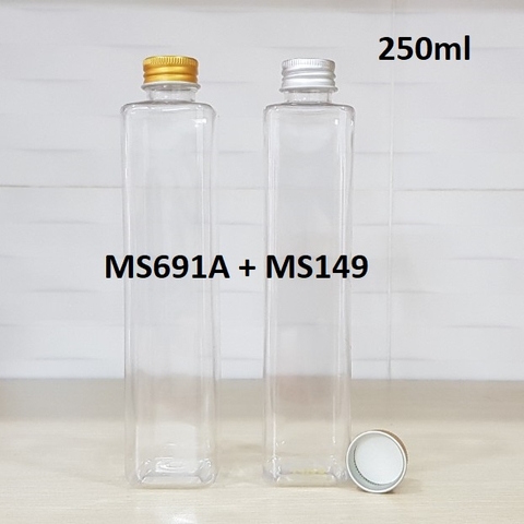 Chai TALL trong nắp nhôm cuốn 250ml