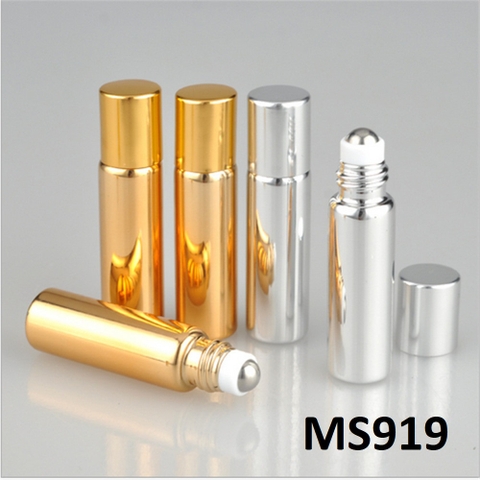 Chai TT bi lăn sắt màu vàng - bạc 5ml