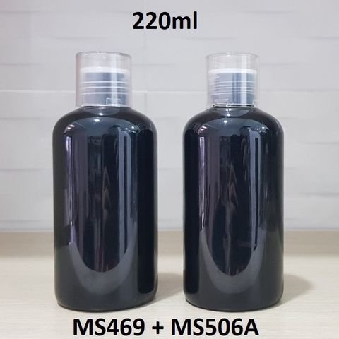 Chai đen nắp vặn 2 lớp 220ml