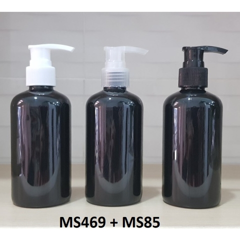 Chai đen vòi van 220ml