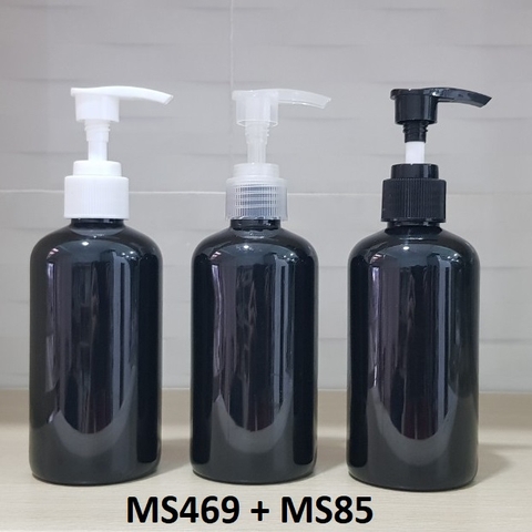 Chai đen vòi van 220ml