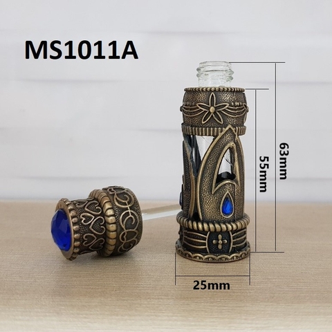 Chai Dubai Nam kiểu A đá màu xanh 5ml