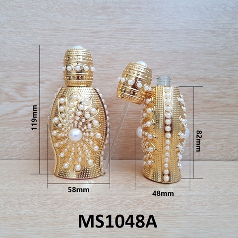 Chai Dubai nữ hoàng ngọc trai màu vàng 12ml