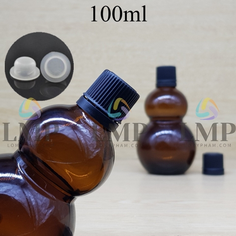 Chai hồ lô nắp nhựa mỏng 100ml