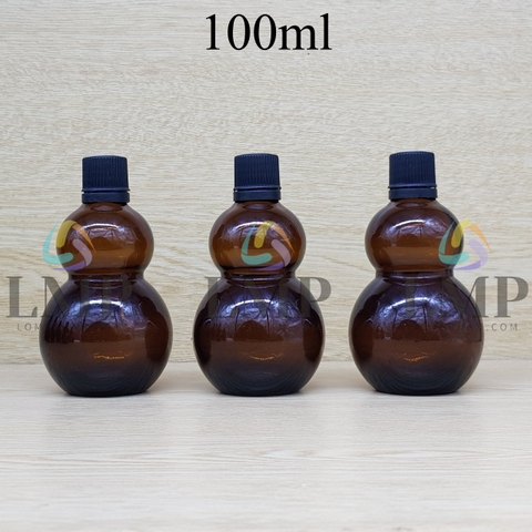 Chai hồ lô nắp nhựa mỏng 100ml