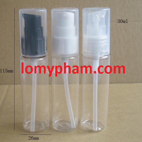 Chai trong vai ngang nắp xịt giọt 30ml