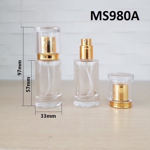 Chai TT trong nắp phun sương vàng 20ml