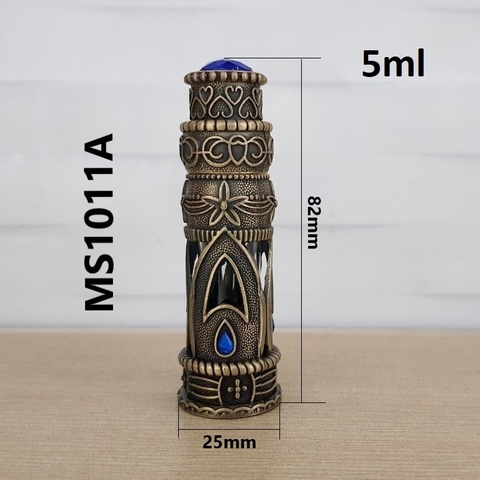Chai Dubai Nam kiểu A đá màu xanh 5ml